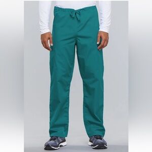 Cherokee Scrubs Workwear Unisex Drawstring Cargo Pants Size M Green